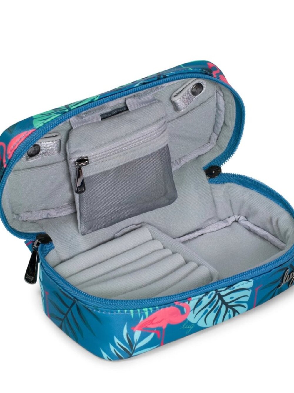LUG - Swizzle Jewelry Case in Flamingo Blue
